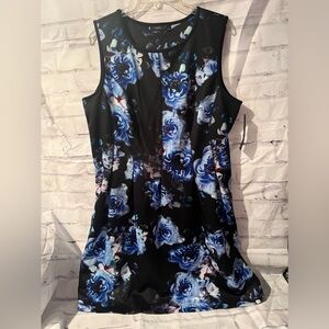 NWT Apt 9 Blue Floral Dress